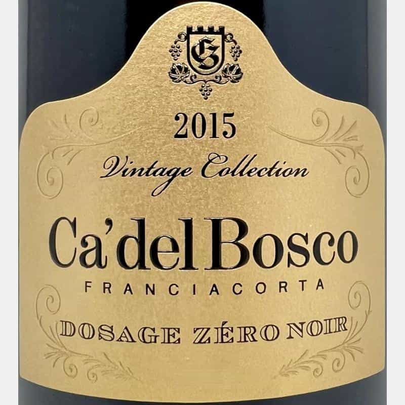Ca’ del Bosco Vintage Collection Franciacorta Riserva DOCG Dosage Zéro Noir 2015
