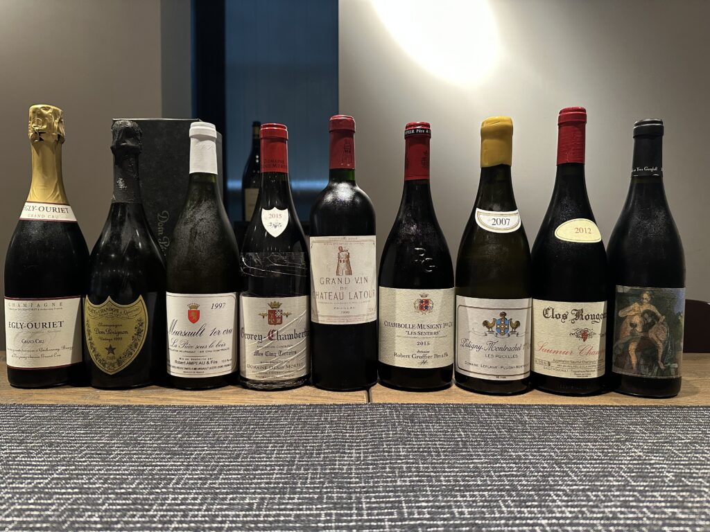 Premium French Wine Dinner lineup