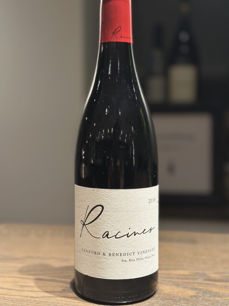 Racines Pinot Noir Sanford and Benedict Vineyard 2018